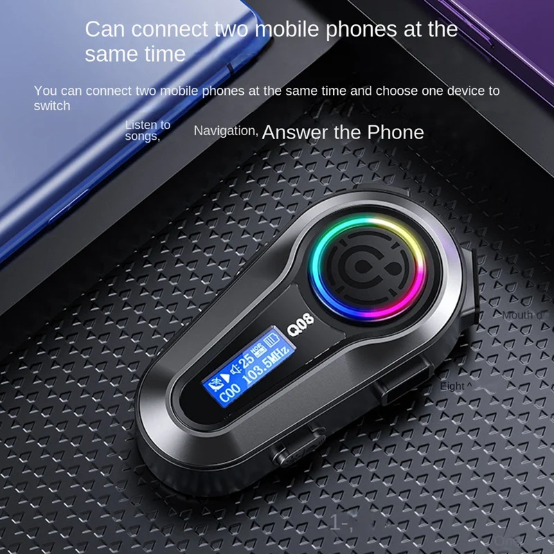 1 шт. Автомобильная Bluetooth-гарнитура с шумоподавлением