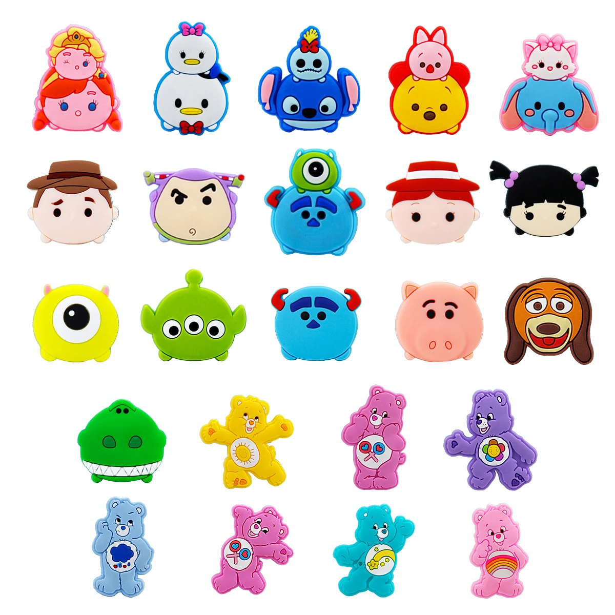 

23 Styles Disney Cartoon Characters Stitch Toy Story Bear Shoe Buckle Single Sale Wholesale Croc Charms Accessories Kids Gifts