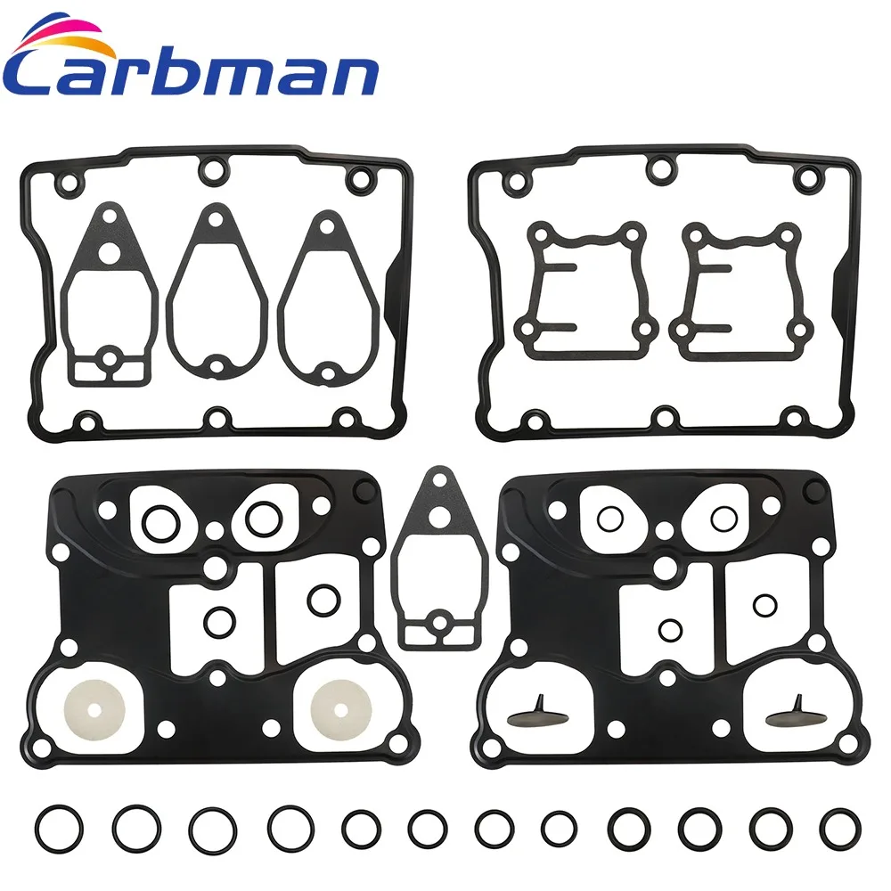 

Подходит для Harley Twin Cam C9588, комплект прокладок рокерной коробки 1999-2017 гг.