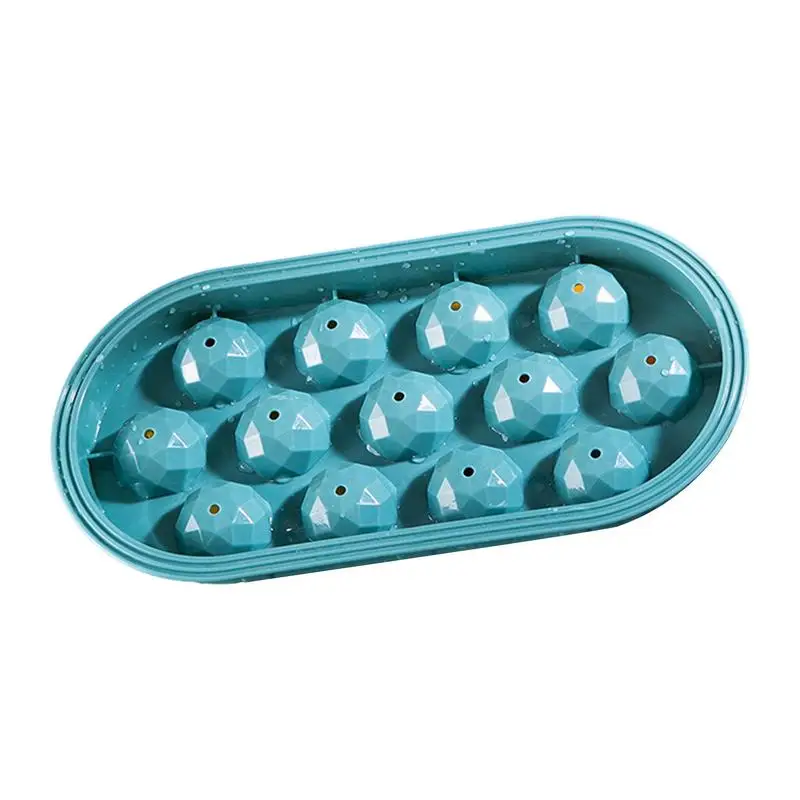 

Ice Trays For Freezer Stackable 13-grid Ice Maker Mold With Lid Large-capacity Ice Cube Trays For Freezer Mini Ice Cube Trays