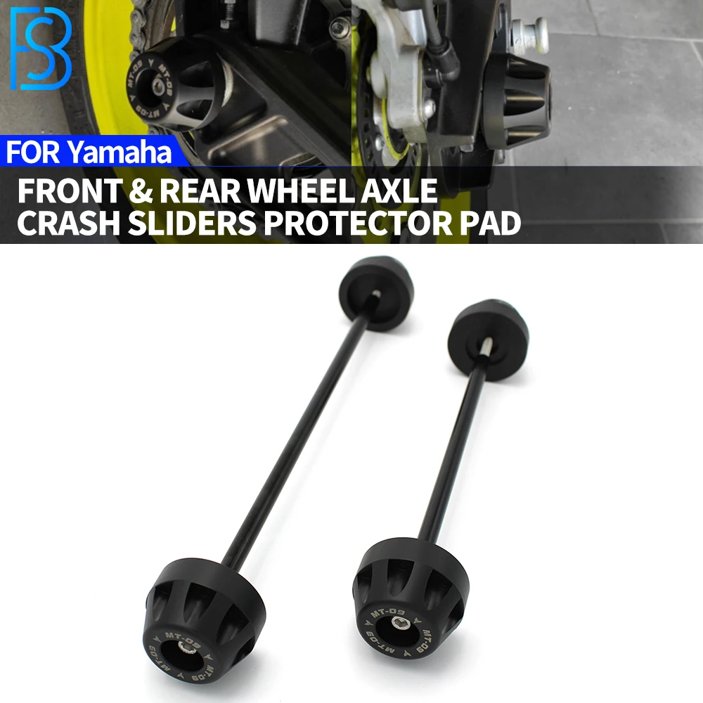 

For Yamaha MT09 FZ09 MT-09 MT 09 TRACER 2017-2021 Motorcycle Front And Rear Wheel Fork Axle Sliders Cap Crash Protector