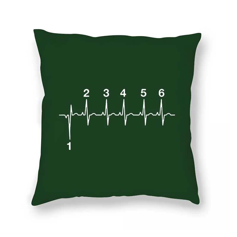 

Motorcycle Gear Heartbeat Pillow Case Father's Day Present Funny Birthday Gift For Daddy Father Husband Crewneck