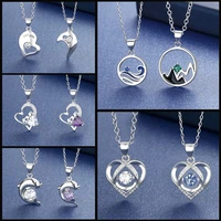 hot 925 silver independent creative exquisite love shining sincere oath womens pendant chainless fashion charm jewelry