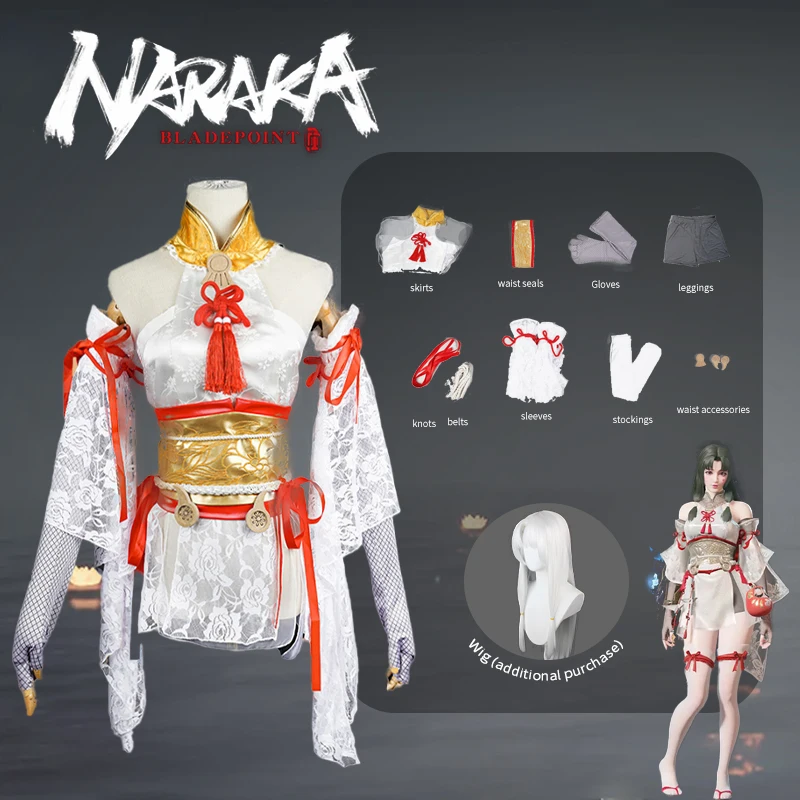 

Anime Naraka Bladepoint Tsuchimikado Kurumi Hutao Cosplay Costume Fancy Outfits Halloween Carnival Uniform Woman Dress