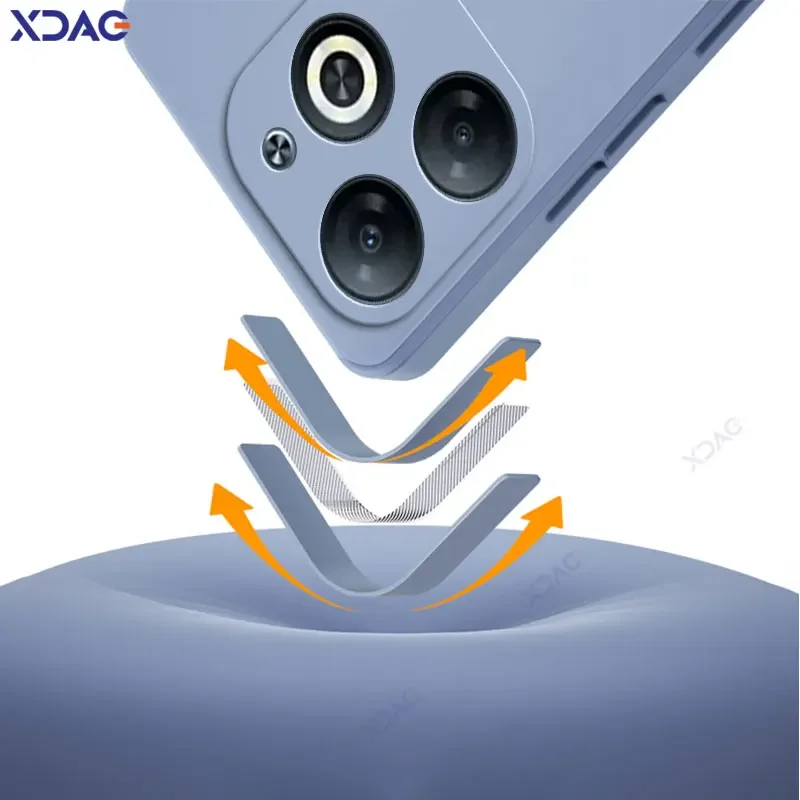 Роскошный чехол для мобильных телефонов Infinix Smart 8 Pro HD полная защита камеры мягкие