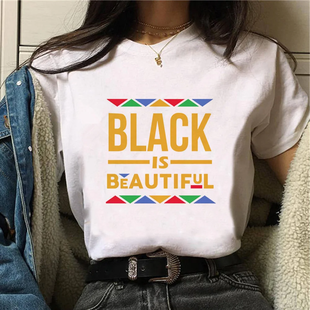

African tshirt women harajuku Tee girl manga clothes