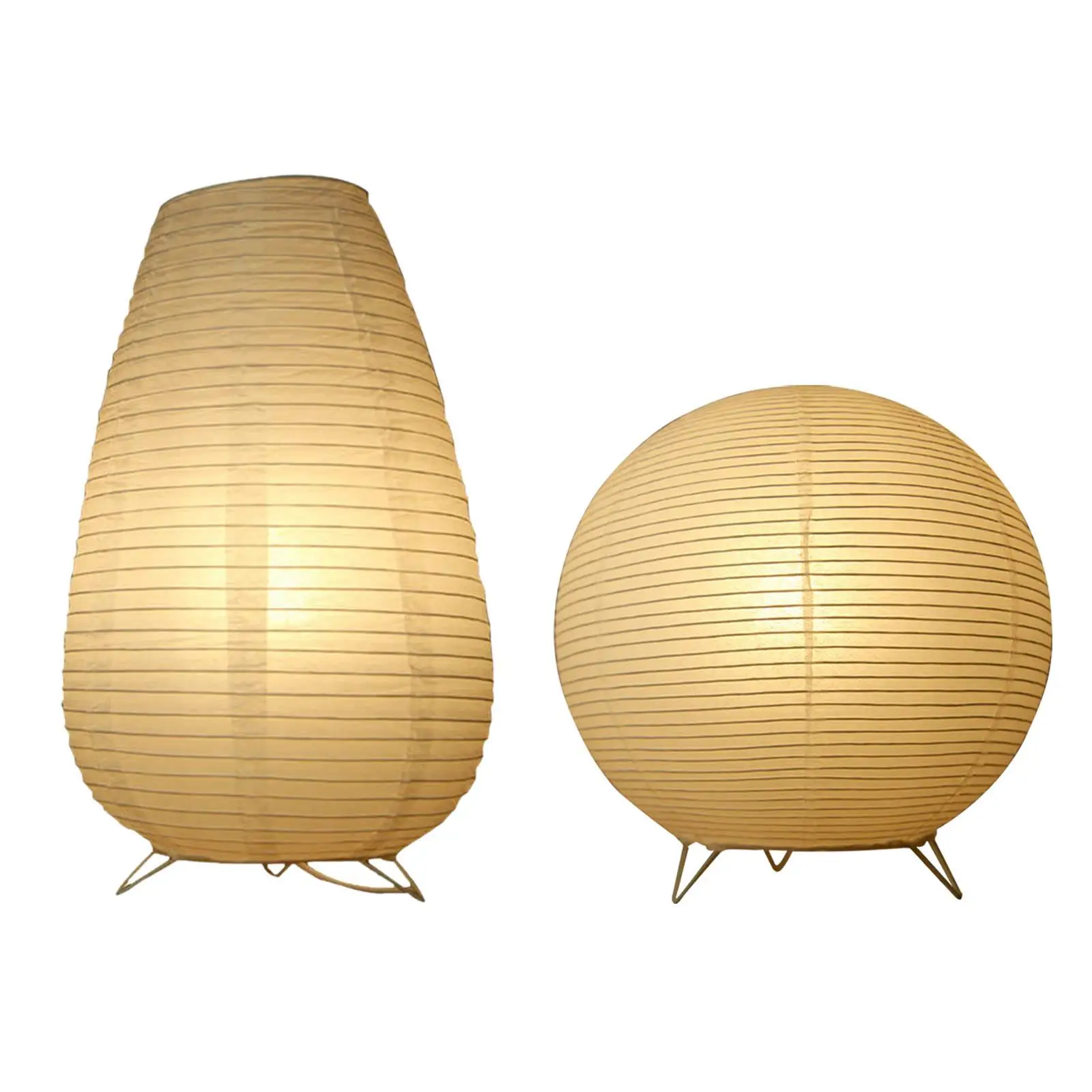 

Paper Bedside Lamp Shades Table Light Cover, for Bedroom Dresser , Made of Quality Tissue Paper and Metal Supporting