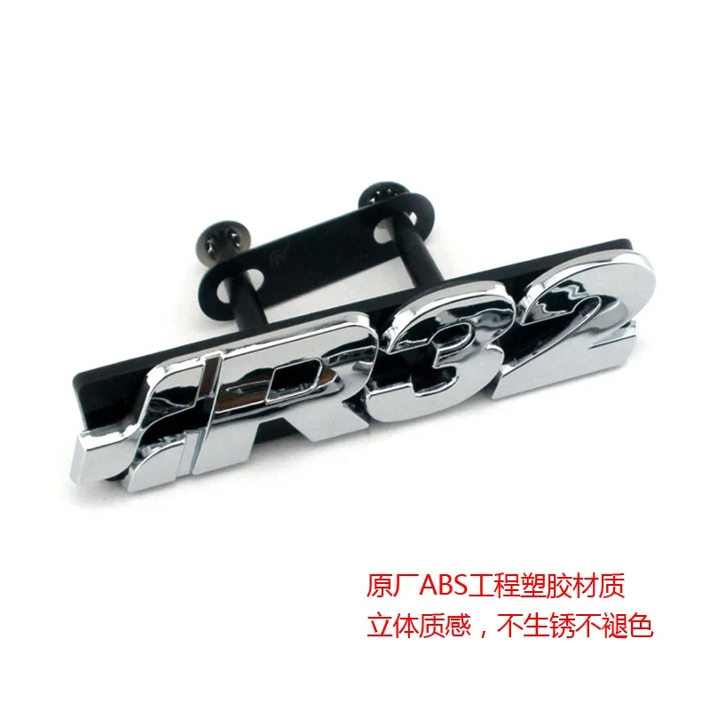 Хромированная эмблема R32 для переднего гриля гольфа TDI R 1997 л V6 задняя загрузка 4 / 5