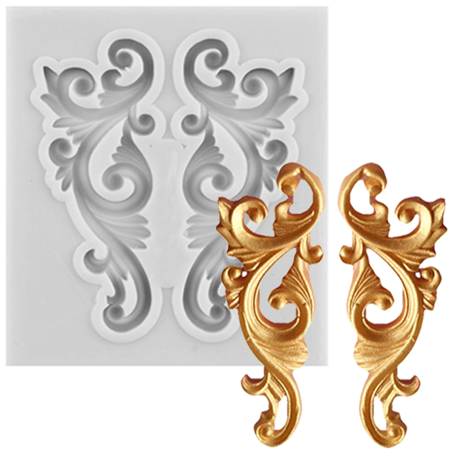 

Силиконовые рельефные кружевные формы для торта