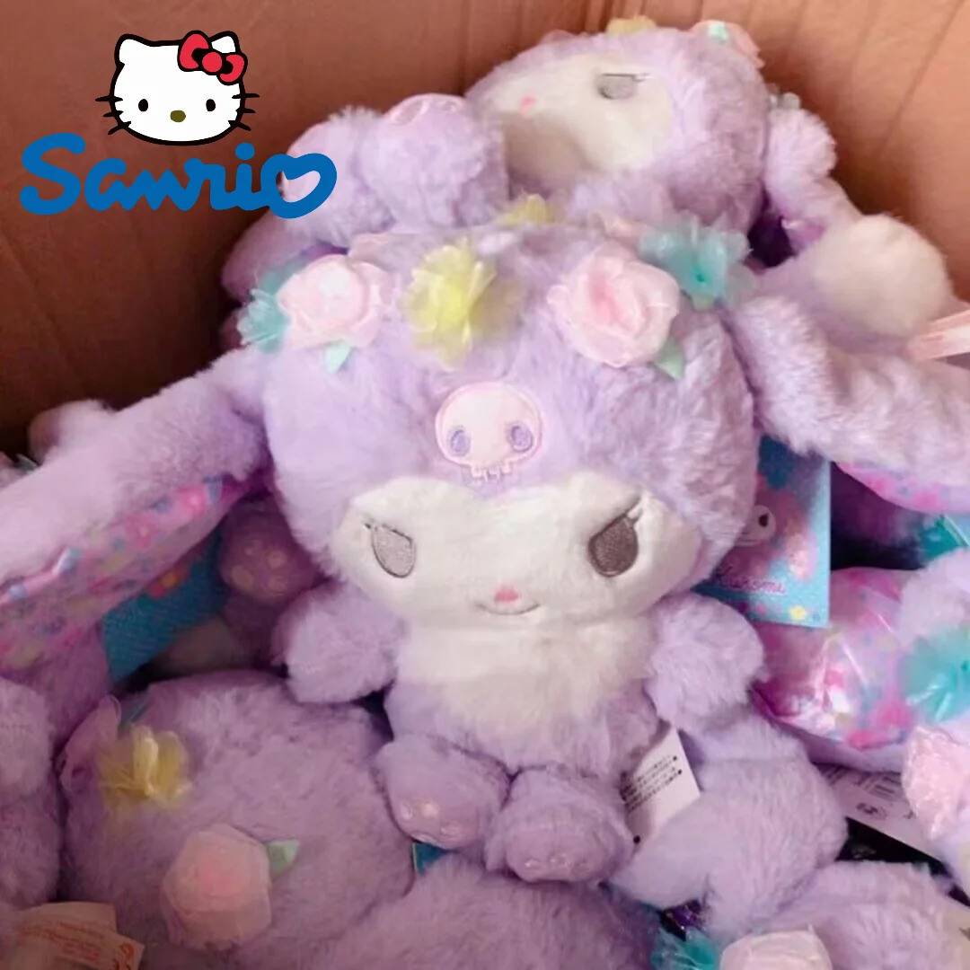 

20cm Sanrio Kawaii Cartoon Anime Kuromi Melody Cinnamoroll Cute Plush Pendant Doll Kt Cat Purin Dog Plush Toy Child Xmas Gift