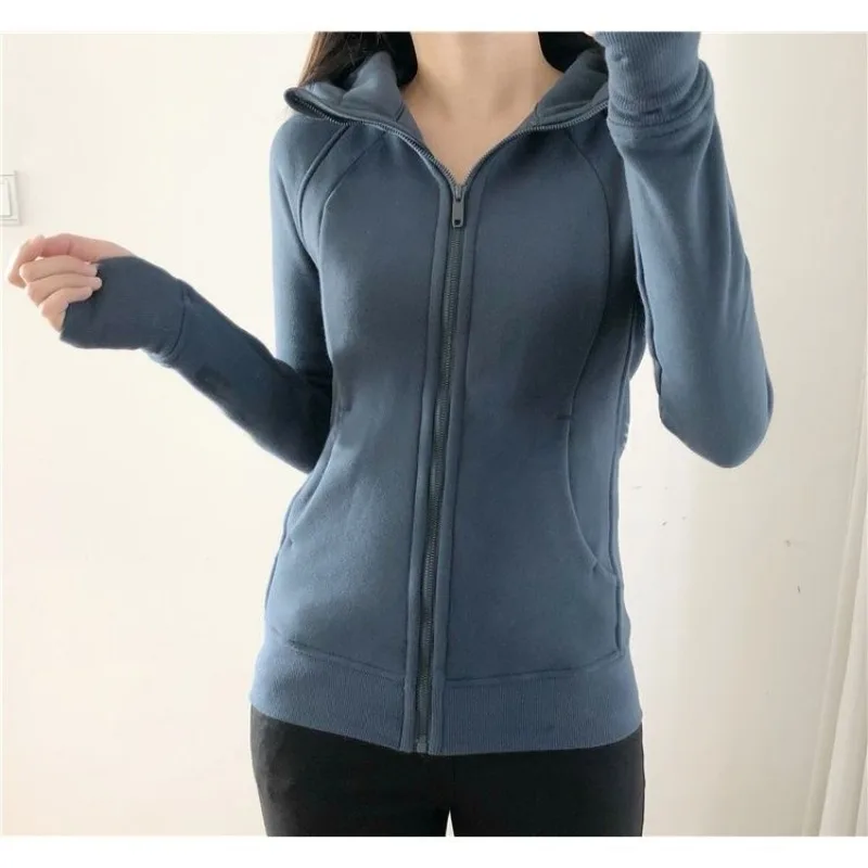 Спортивная толстовка на молнии открытом воздухе женская куртка с капюшоном