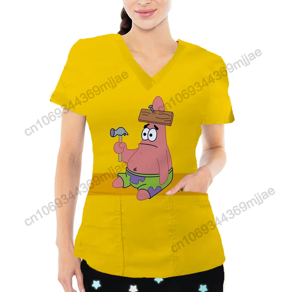 

Pocket V-Neck Comfort Graphic Tee Women's T-shirt Woman T-shirts for Women Crop Top Y2k Tops Yk2 Womens Clothing Kawaii Clothes