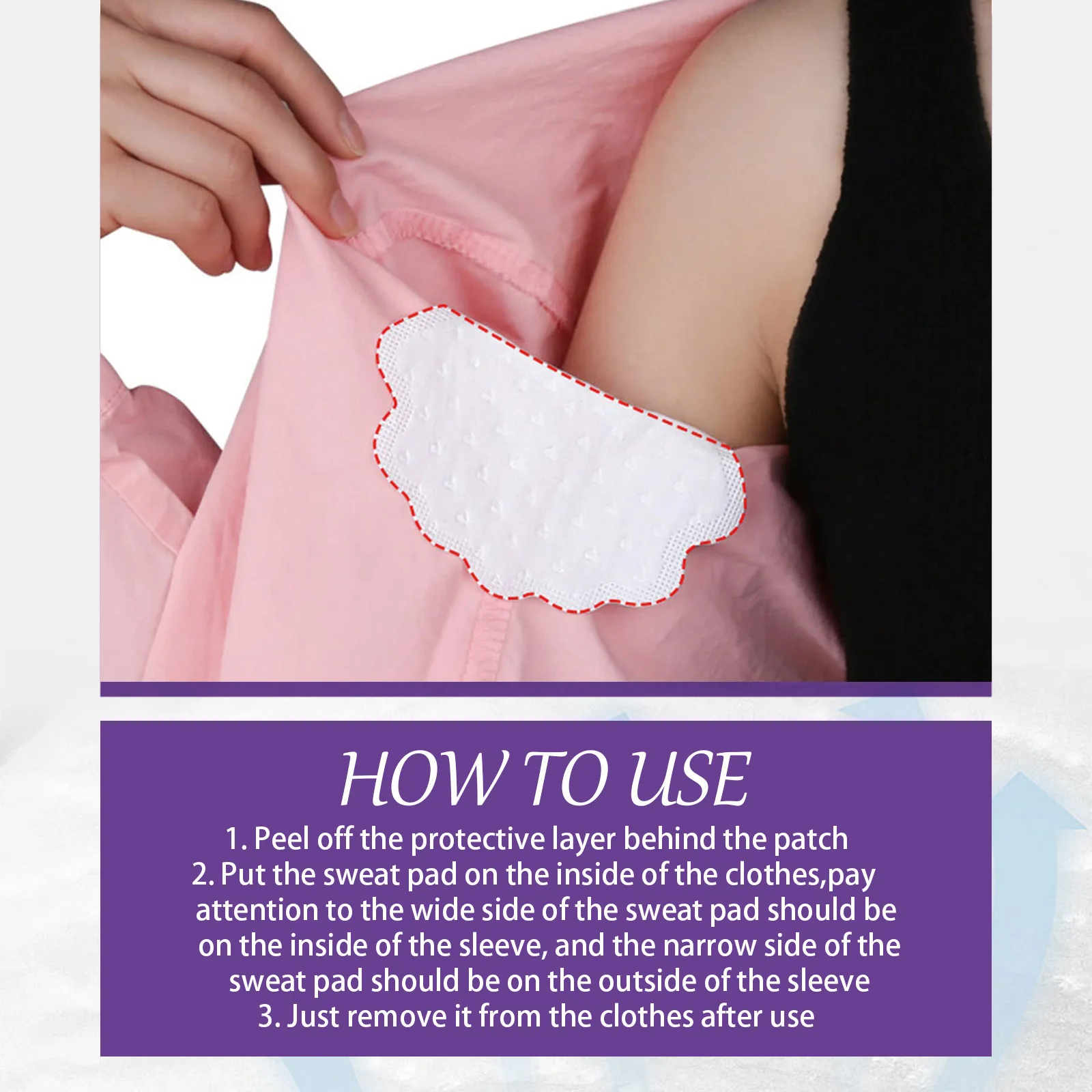 Прокладки для подмышек от пота одноразовые невидимые прочные впитывающие