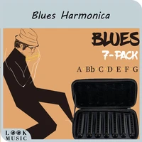 10 tone harmonica set piedmont blues harmonica harp set of 7 wcase g a bb c d e f