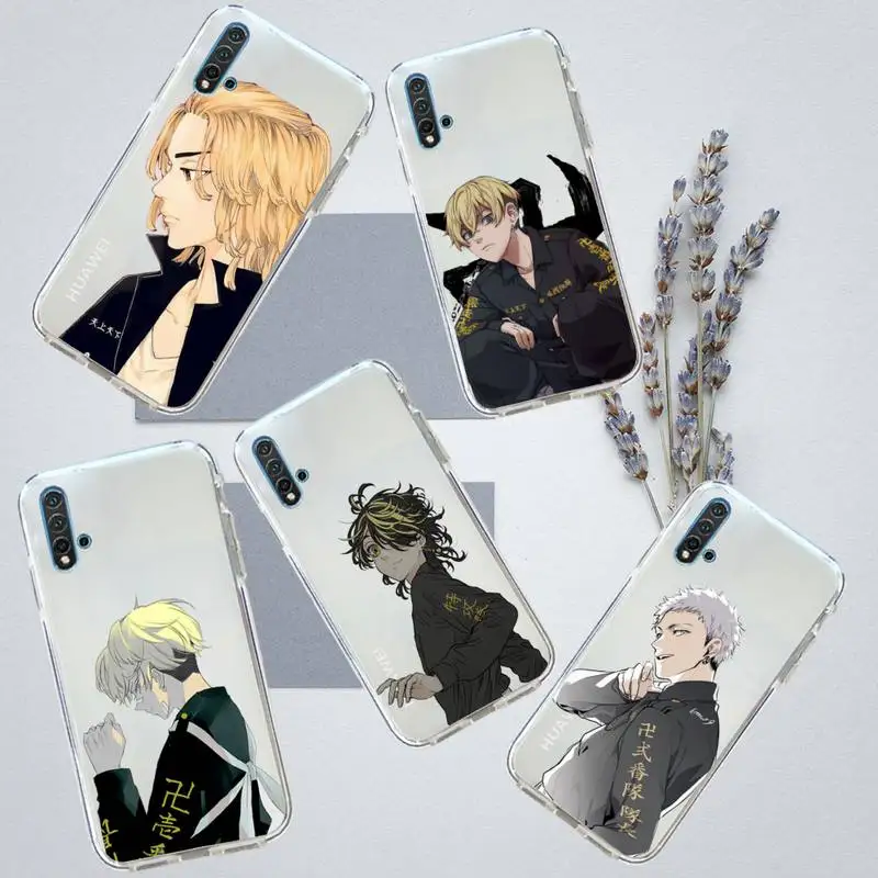

Tokyo Avengers revengers anime Phone Case Transparent for Huawei honor P mate Y 20 30 40 10 8 5 6 7 9 i x c pro lite prime smart