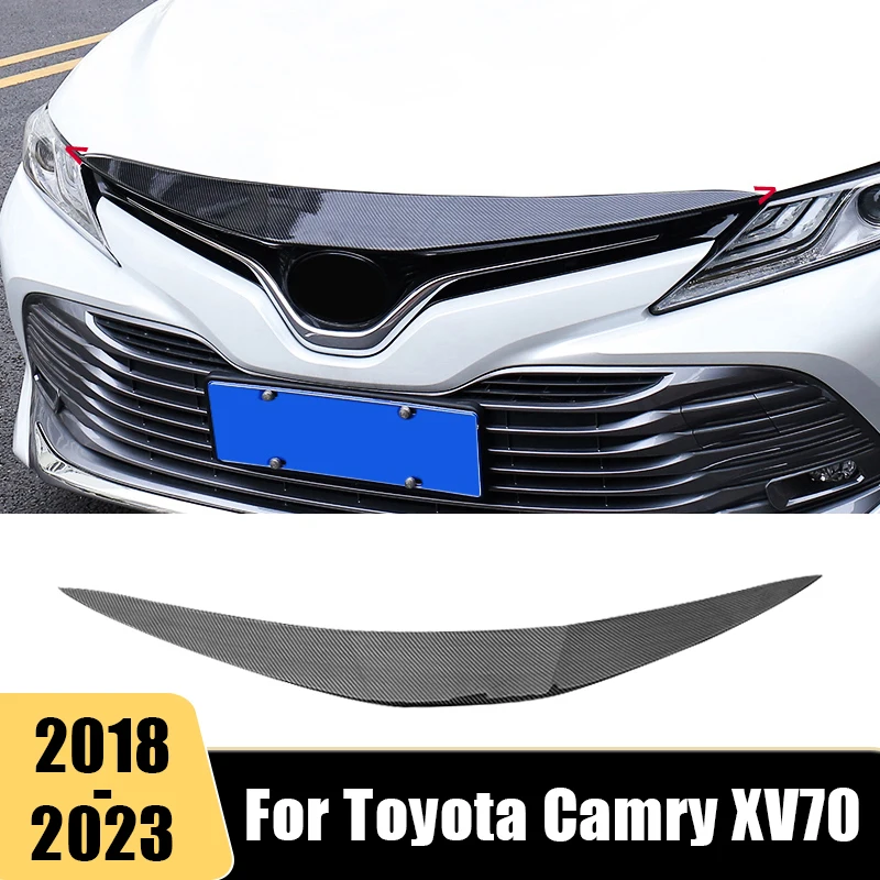 

Car Front Bumper Sticker Trim Cover For Toyota Camry XV70 70 2018 -2020 2021 2022 2023 LE XLE Auto Exterior Decoration Accessori