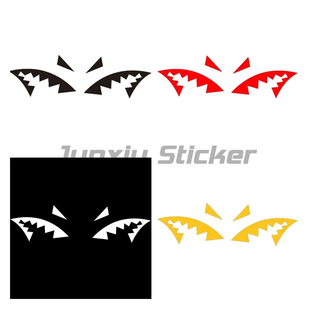 

JDM Reflective Shark Fin Antenna Car Sticker Shark Mouth Vinyl Decal