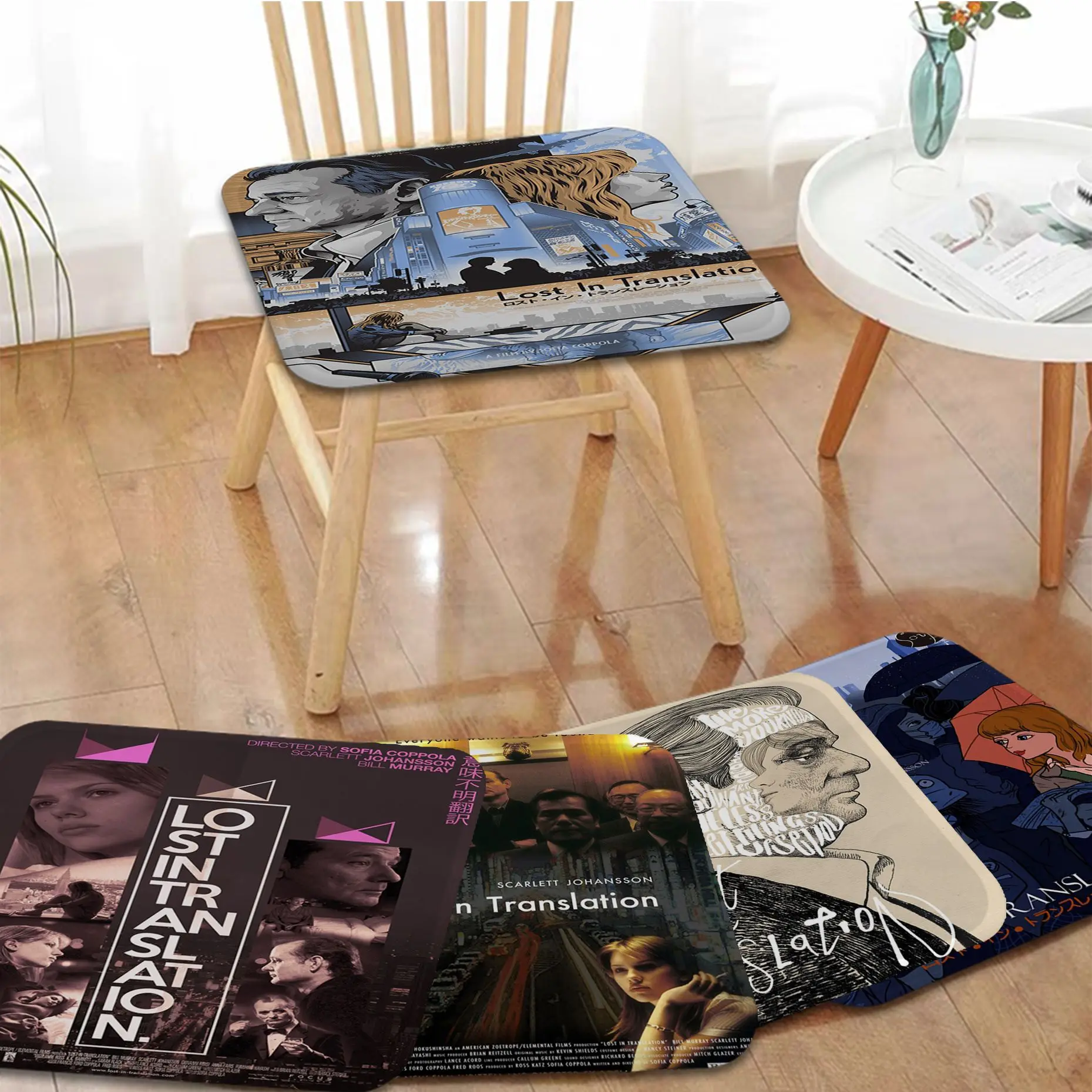 

Lost In Translation Nordic Printing Dining Chair Cushion Circular Decoration Seat For Office Desk Cushion Pads