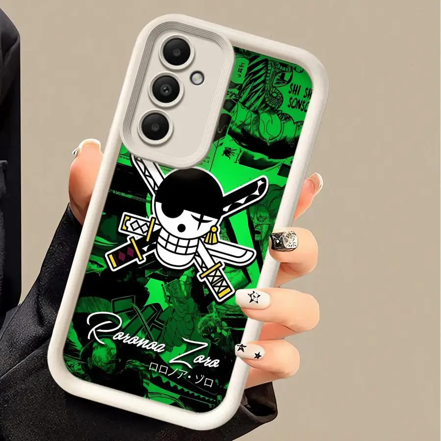 Чехол для телефона Samsung Galaxy A54 A24 A53 A16 A52s A22 A52 A73 A51 A13 A35 A34 A55 ShockProof Cover Anime Lufys O-Ons Piees