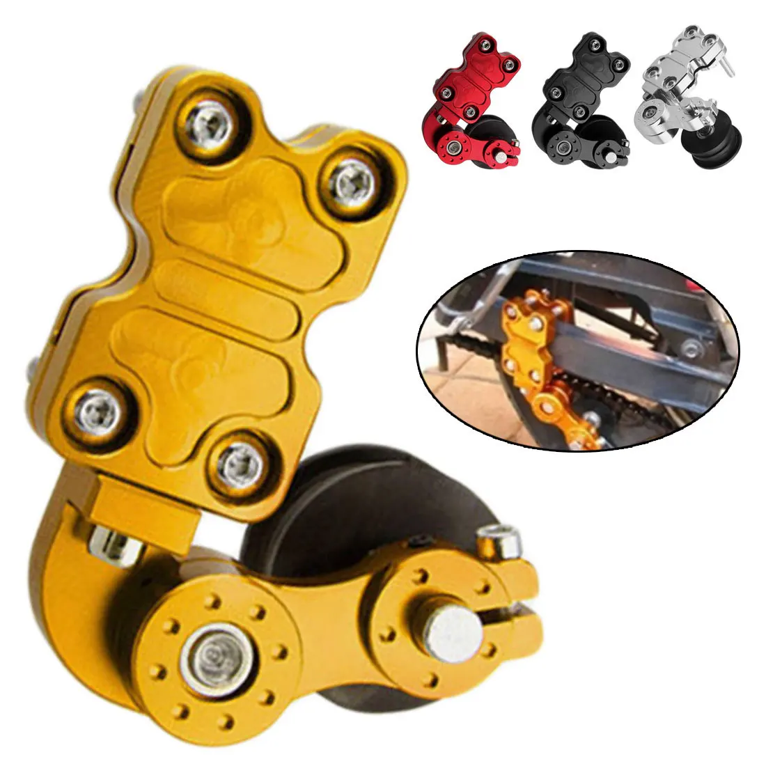 

Motorcycle Parts Tool Chain Regulator Cnc Adjusting Tensioner Regulator adjustable slide extend Motorcycle Chain Tensioner