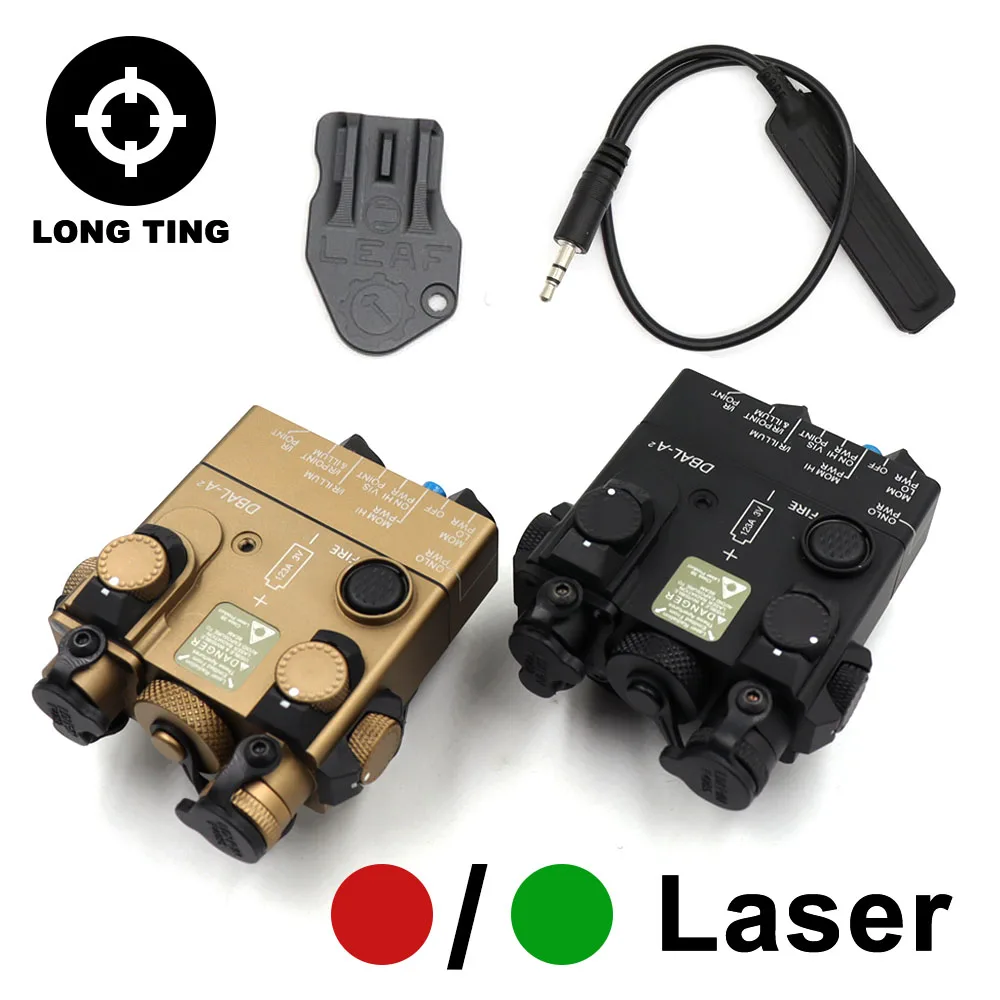 

Лазерный ИК-прицел STOAC Airsoft Tacital PEQ Mini DBAL A2 CNC с крассветодиодный светодиодным белым светом с креплением QD, для охоты, 3,5 мм