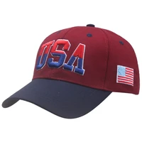 high quality cotton gorras usa baseball cap flag of usa hat snapback adjustable men women outdoor adjustable dad hats