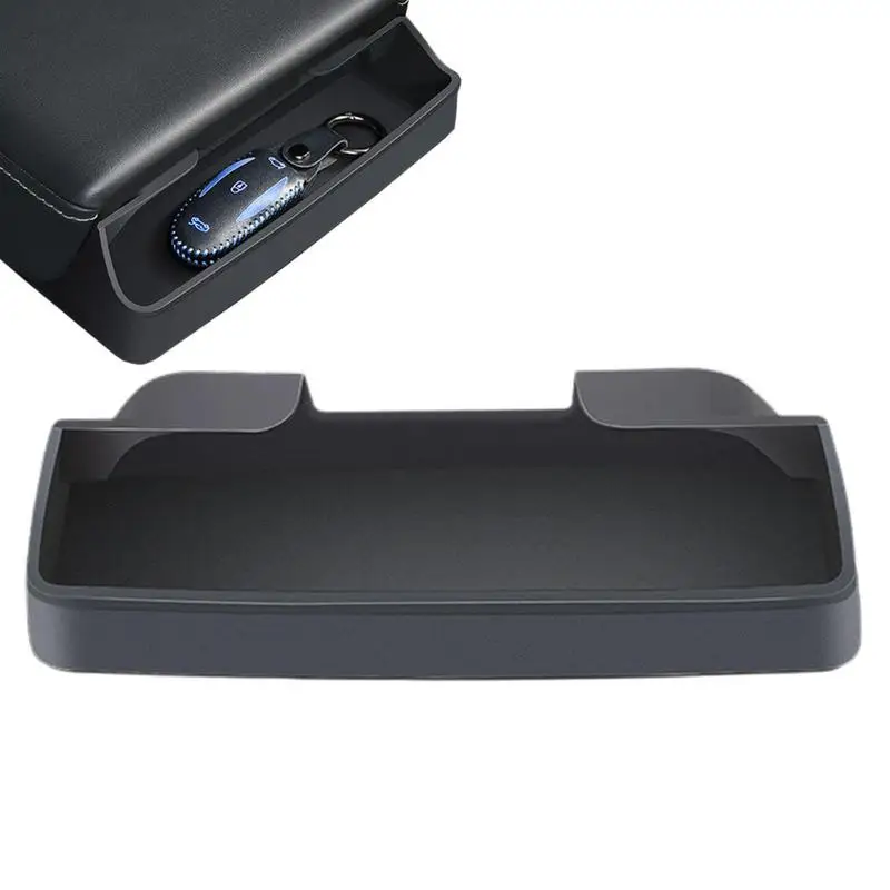 

For Tesla Model-3 Model Y Center Armrest Silicone Storage Box Center Console Storage Organizer Interior Car Accessories Grey