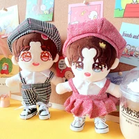 20cm doll preppy look match clothes outfit suspenders swallow girds idol cotton stuffed toys accessories change dressing game