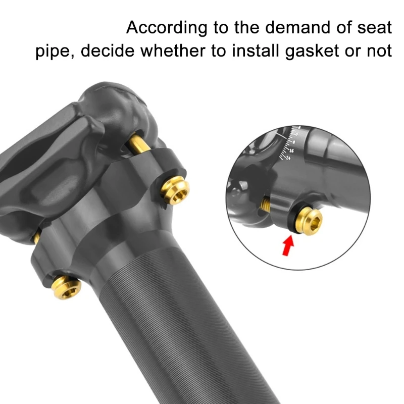 Винт подседельного штыря из титанового сплава 5x30/40 мм Фиксированные болты с