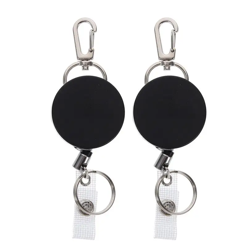 

2Pcs Multi-use Key Chain Telescopic Key Chain Key Chain Badge Holder Elastic Badge Holder Keychain