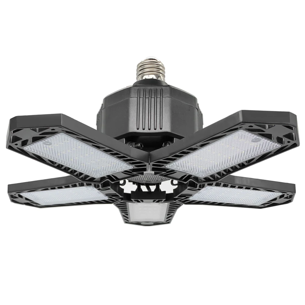 

80 Вт светодиодный гаражный светильник E26/E27 85-265 в, деформируемый потолочный светильник, складной светильник для склада, мастерской