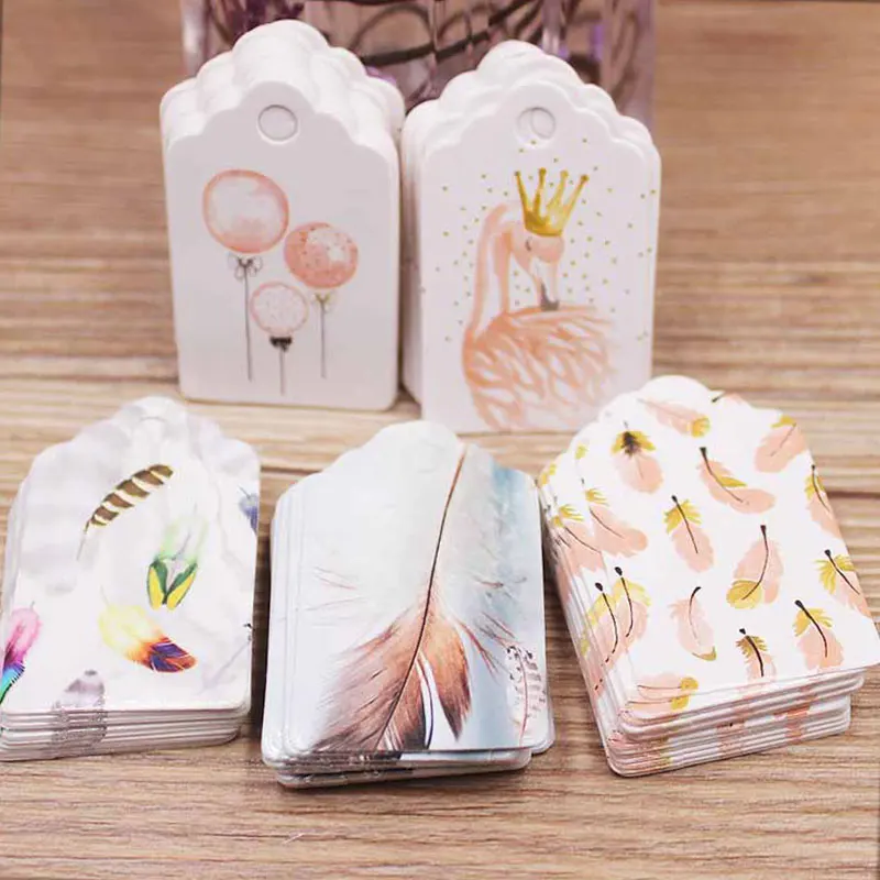 50 шт. 5 х3 см подарочные бирки упаковка подвесные карты для свадьбы дня рождения