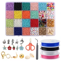 3mm rice beads combination 24 grid boxed set diy handmade beads making necklace jewelry accessories toys gifts for girls