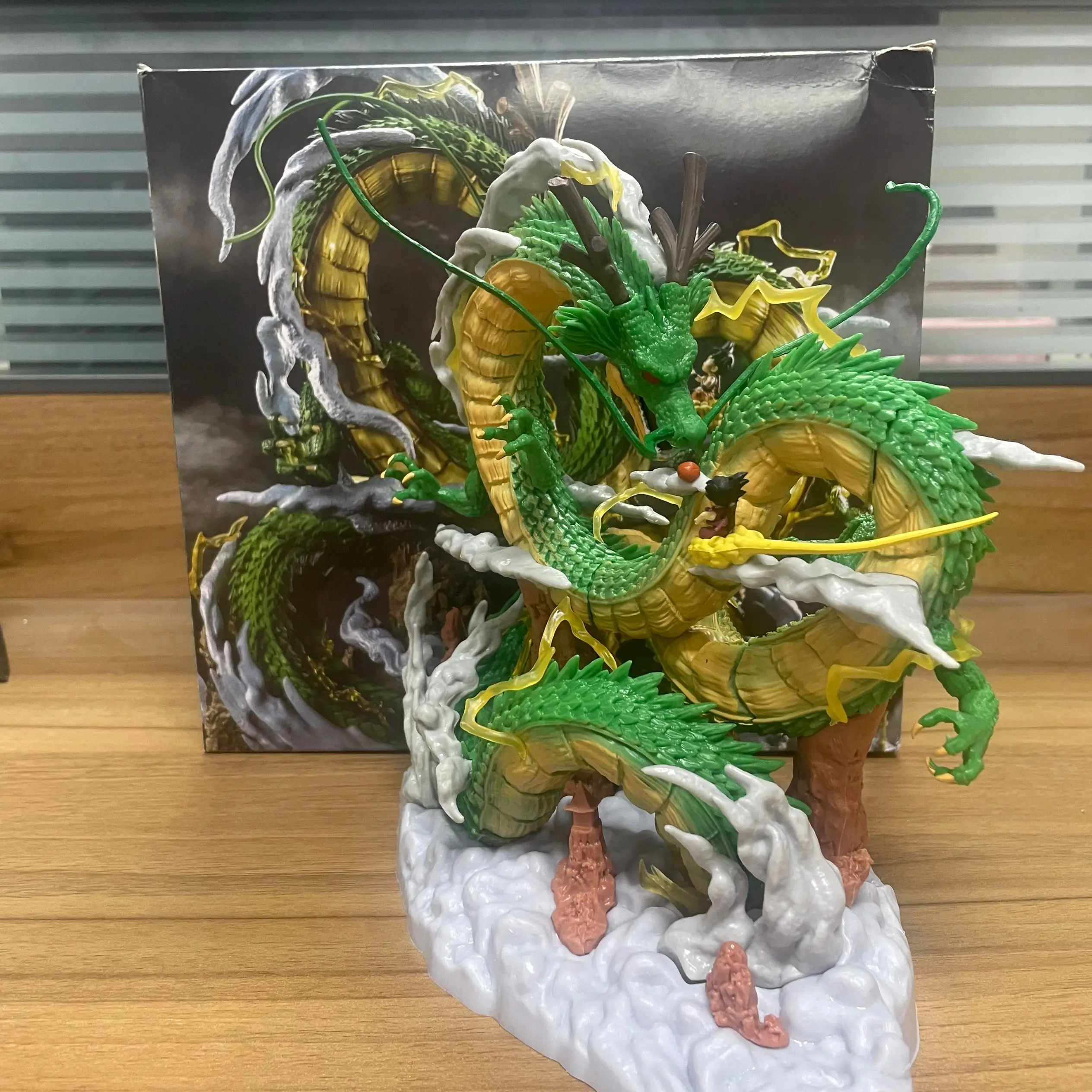 24 см Dragon Ball Аниме Фигурка Шенрон Гоку и Модель Статуя из ПВХ Кукла Коллекция