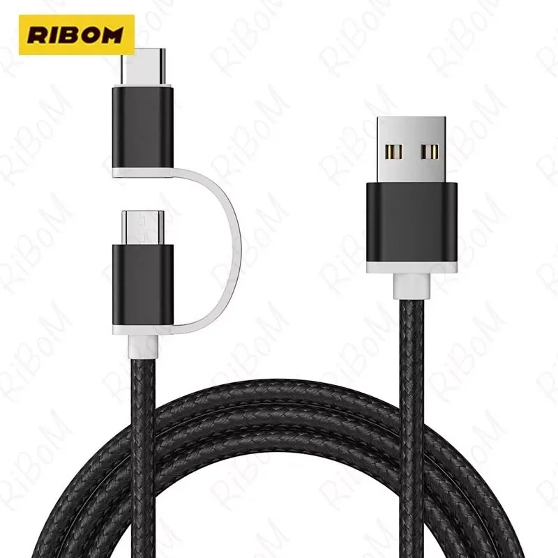 

2022 Micro Type-C Connector Fast Charger 2A Data High Speed Transfer For Poco Smartphone Tablets Swalle 2 In 1 Knit