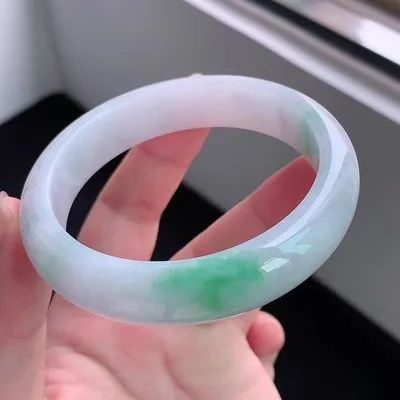 Ювелирные изделия zheru браслет из натурального бирманского нефрита 54 мм-62 мм