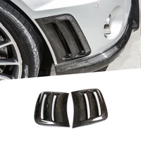 For C Class Carbon Fiber Front Bumper Side Air Vents Stickers For Benz W204 C63 AMG 08-11 FRP Fenders Vents Panels Trims Covers