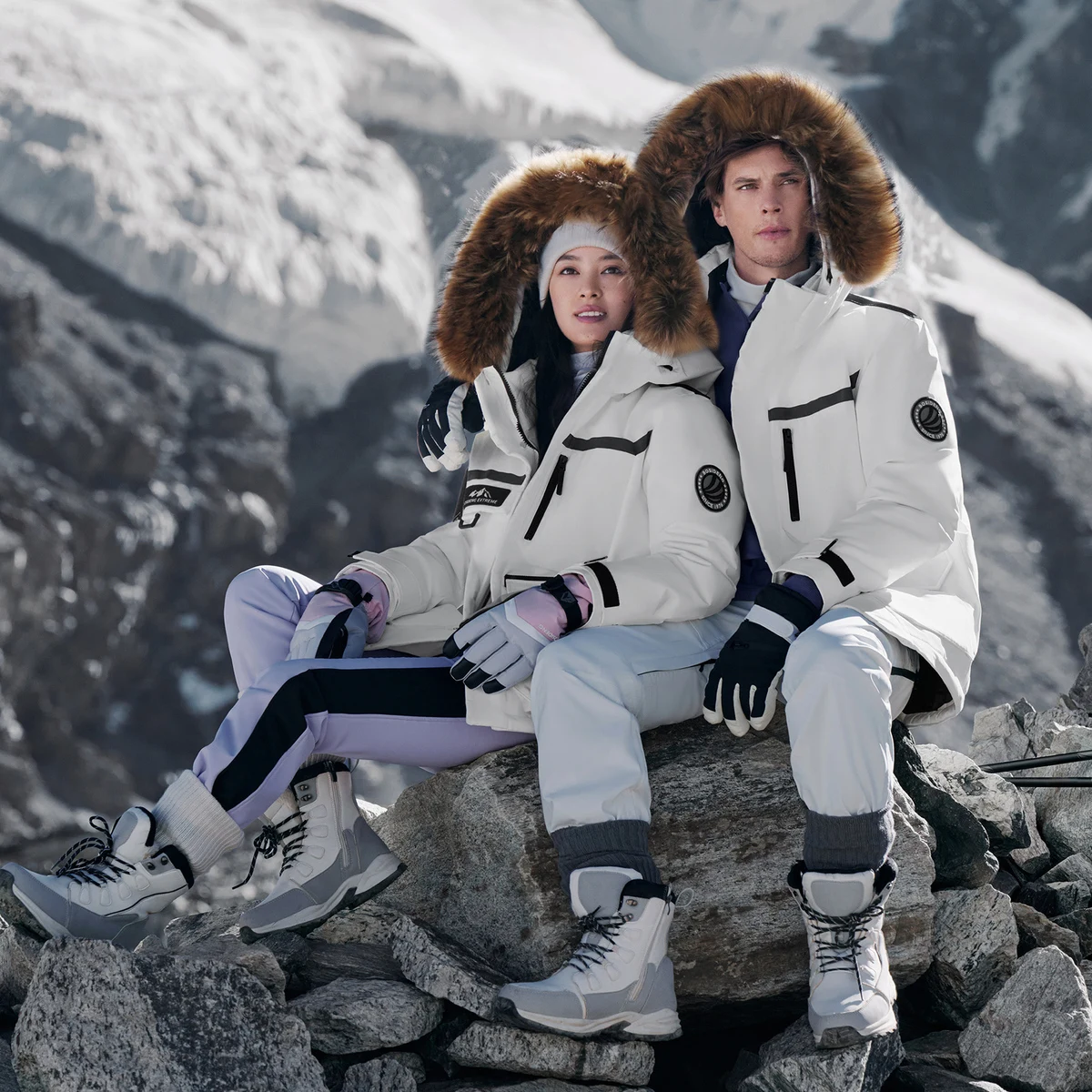 BOSIDENG зимняя 90% гусиная пуховая куртка для мужчин и женщин глубокая