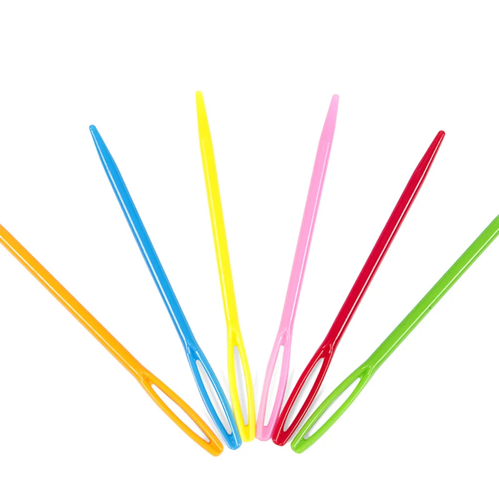 40 шт. пластиковые швейные иглы с большим ушком безопасные ткацкие инструменты