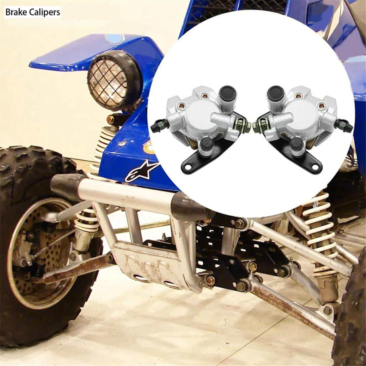 Передние левые правые тормозные суппорты для Yamaha Banshee Big Bear гризли Kodiak Raptor