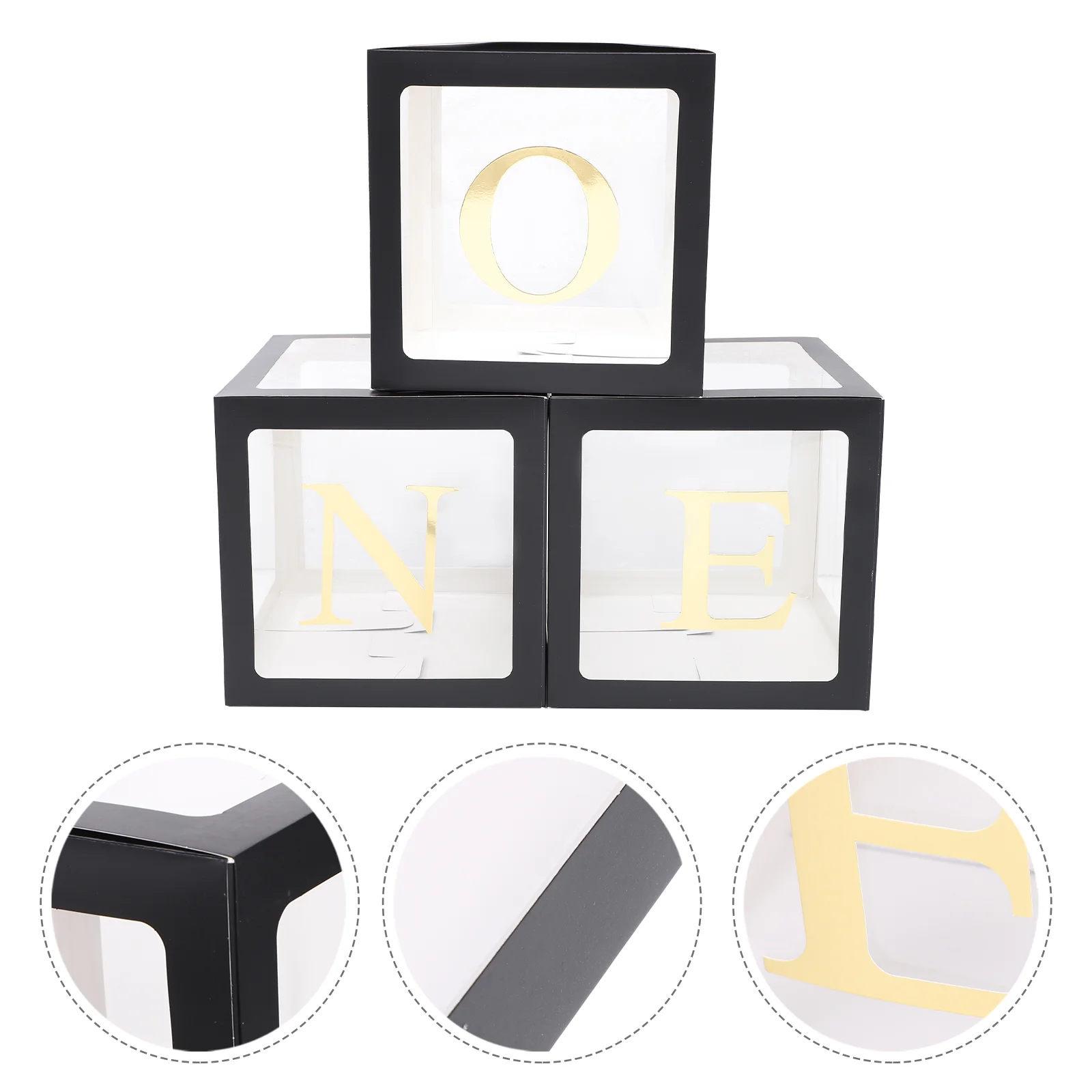 

One Balloon Box 1st Birthday Decorations Boys First Photoshoot Props Girl Letters