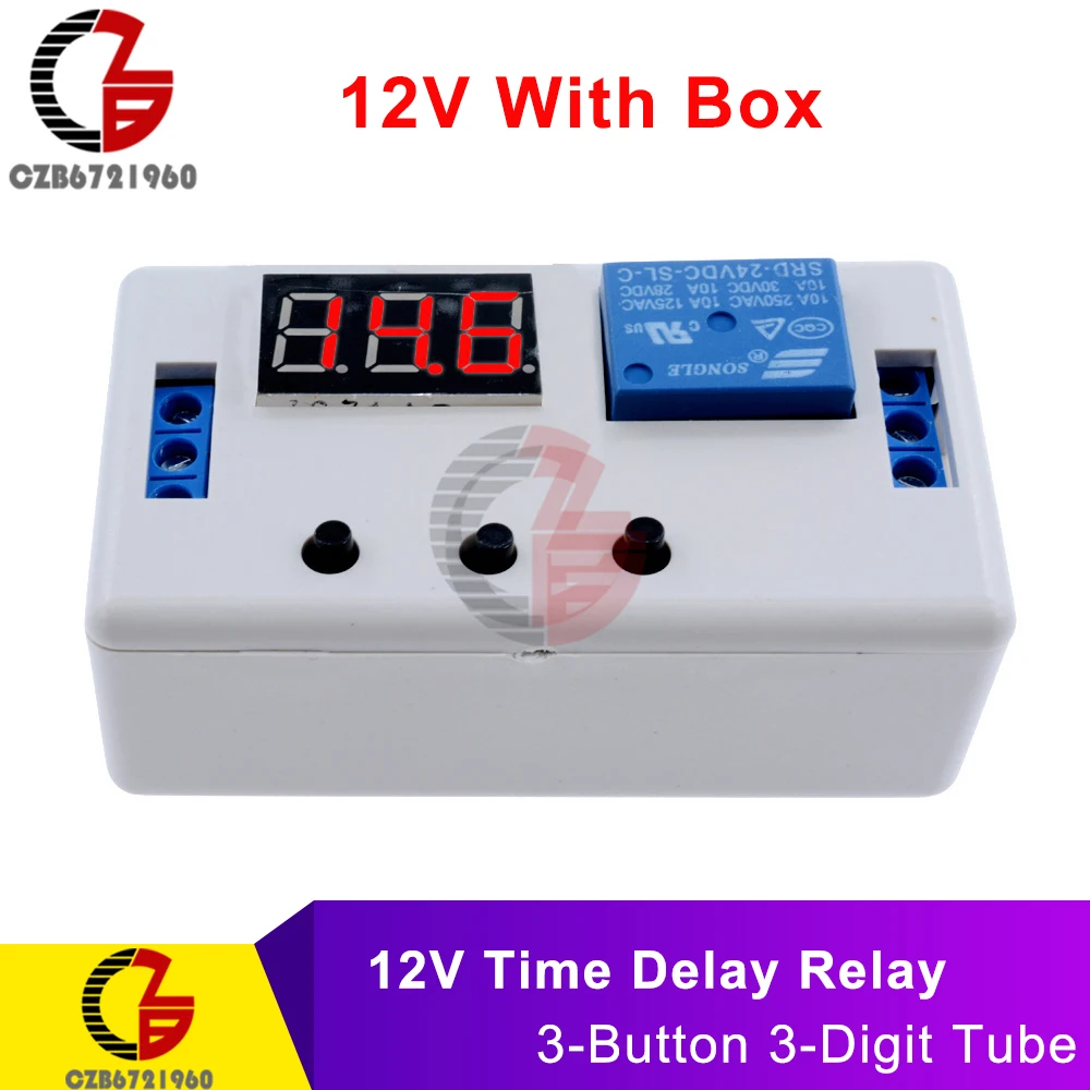 

Реле времени постоянного тока 12 В 24 В, светодиодный релейный переключатель с цифровой автоматизацией, таймер, релейный модуль с разъемом ПЛК, триггерный переключатель