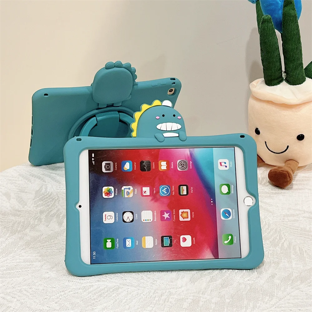 

For Ipad pro 10.5 Case 2017 A1701 A1709 A1852 Stand Cover Air 3 Cartoon Dinosaur Soft Silicone A2152 A2123 Tablet PC Funda Coque
