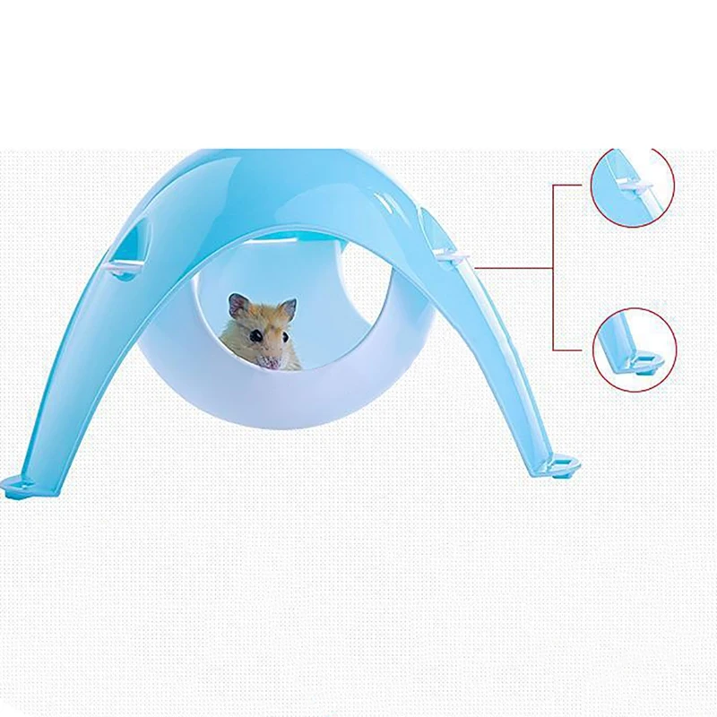 pet hamster house space pod dual use plastic hamster cage hammock small animal space pod cage for hamster rats hamster nest free global shipping