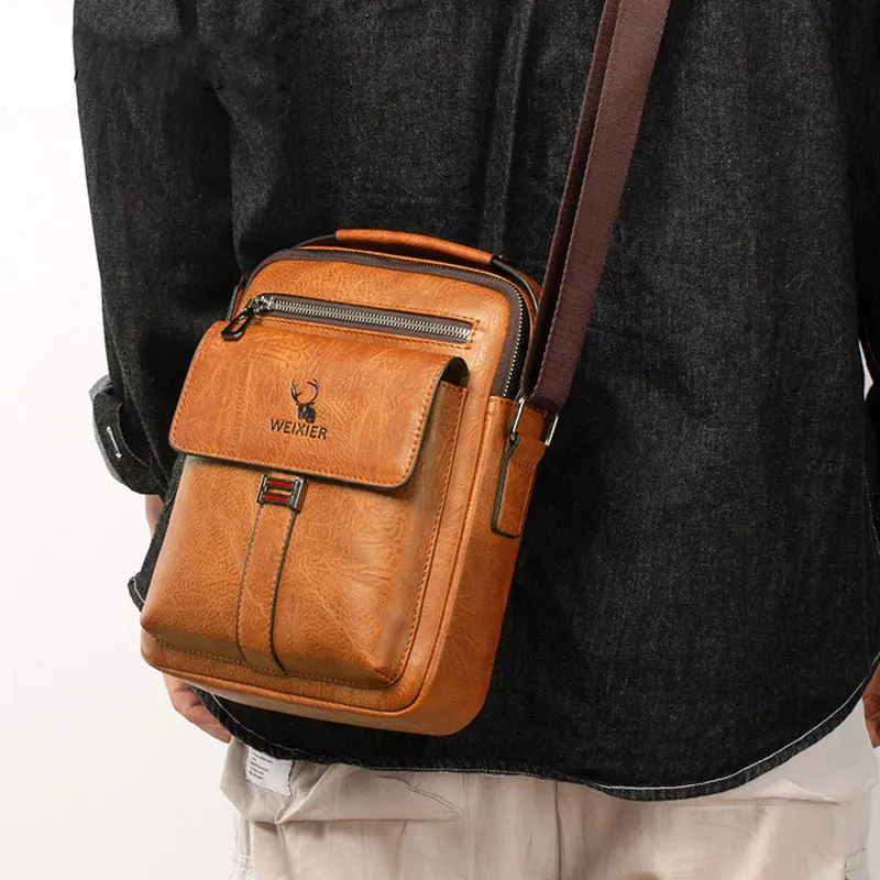 

New Men Shoulder Bags Fashion Men's Crossbody Bag Multi-function Man Casual Zipper Handbags Capacity Bag For Male Messenger Bags