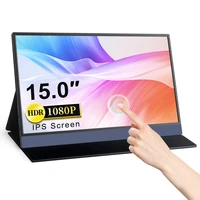 15 0 inch 1080p ips monitor portable lcd touch screen fhd usb type c hdmi compatible for switch ps5 xbox macbook gaming laptop