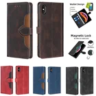 Кожаный чехол-книжка с магнитной застежкой для TCL 20 20L 20R 20AX 5G 20SE