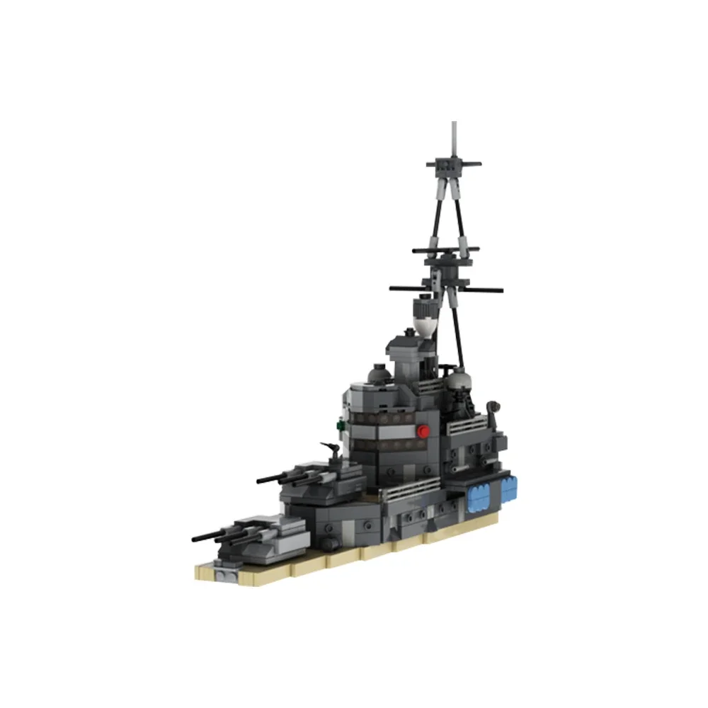 Фото Gobricks MOC HMS Belfast 1939 Ремонт WW2 Модель Кирпичи WW2 Военный военный корабль Строительный блок Набор Развивающие игрушки для коллекции подарков №3