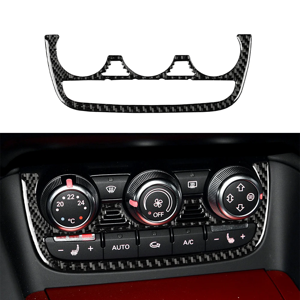 

for Audi TT 8n 8J MK123 TTRS 2008-2014 Air Conditioner Button Decoration Sticker Decal Cover Trim Car Accessories Carbon Fiber
