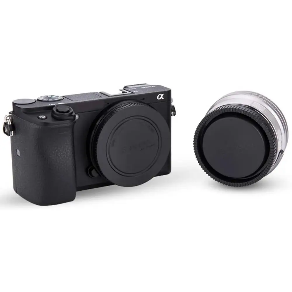 2-упаковка крышки корпуса с креплением E и задней объектива для Sony A6000 A5100 A6100 A6300 A6400